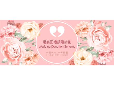 website banner wedding donation